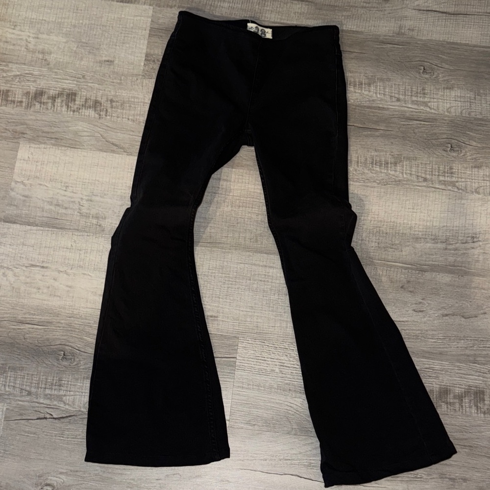 Free People Black Flared Pants